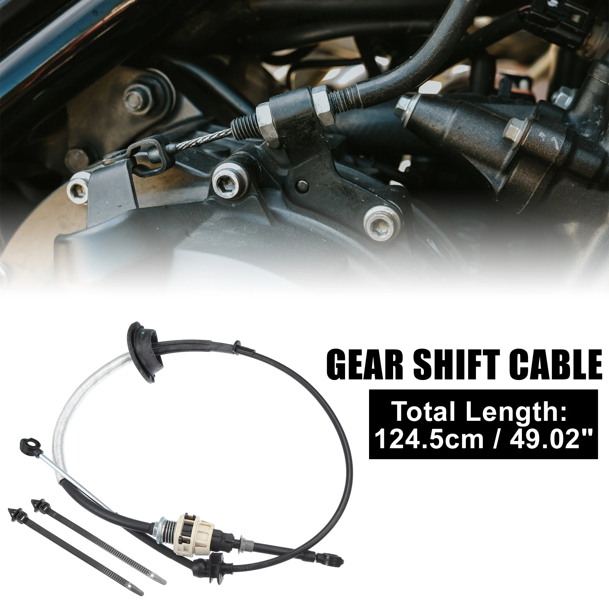 X Autohaux-Cable de cambio de marchas, palanca de cambios negra, Control de Transmisión, 1 piezas, para Ford F-150 2004
