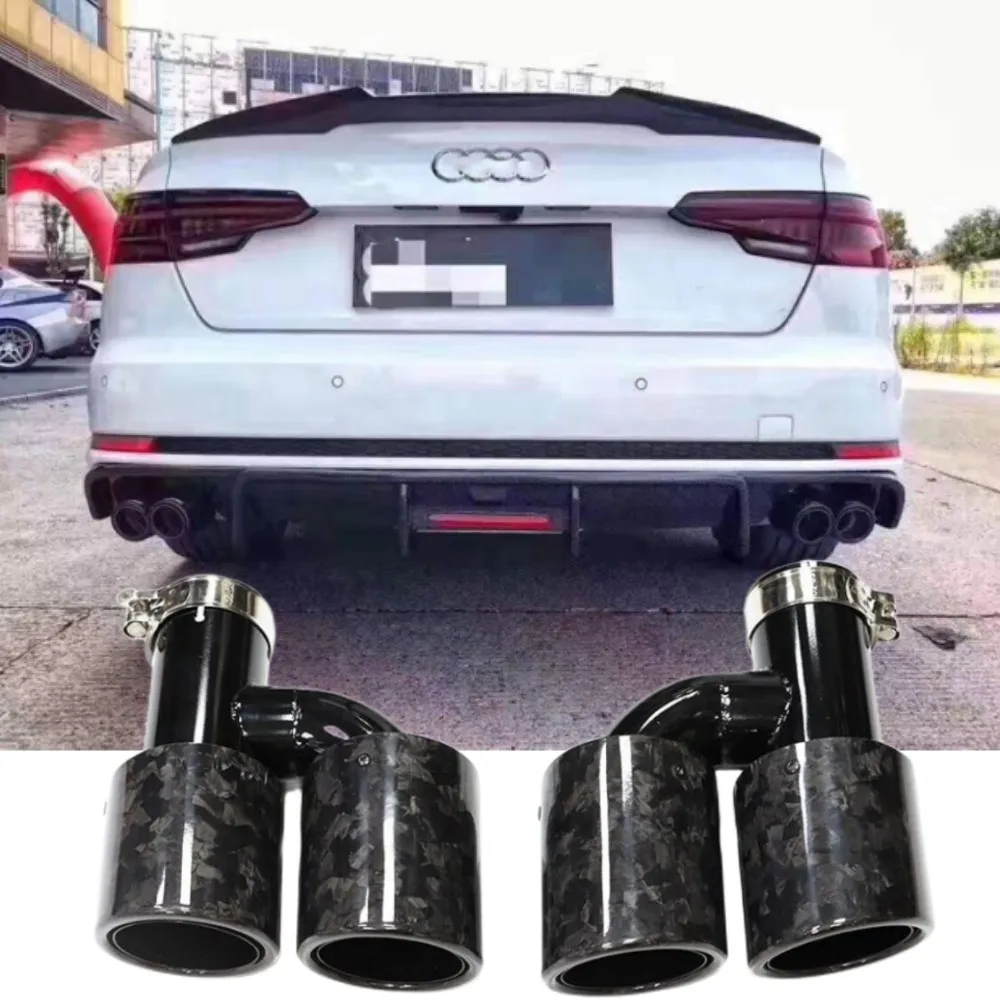 Tubo de escape doble de acero inoxidable para Audi A4 A5 A6 A7