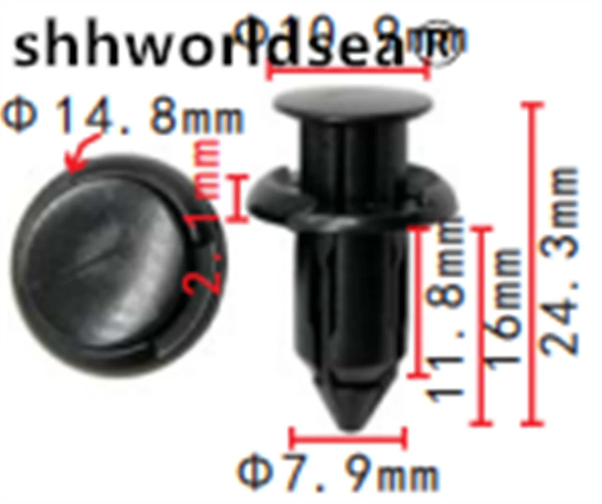 Shhworldsea 90044-67496 Grapa del deflector de aire Toyota - imagen 2