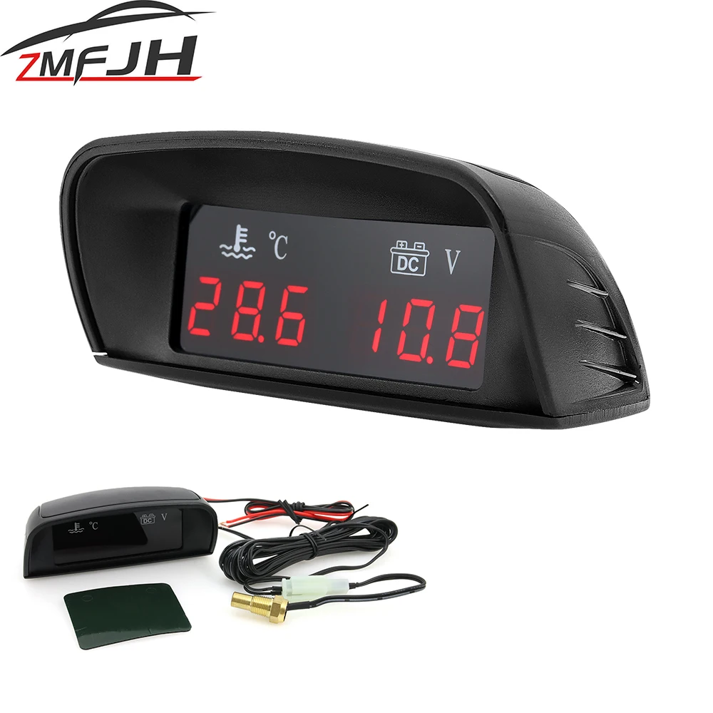 Sensor temperatura agua digital 2 en 1 con pantalla LCD 10mm 12V-24V