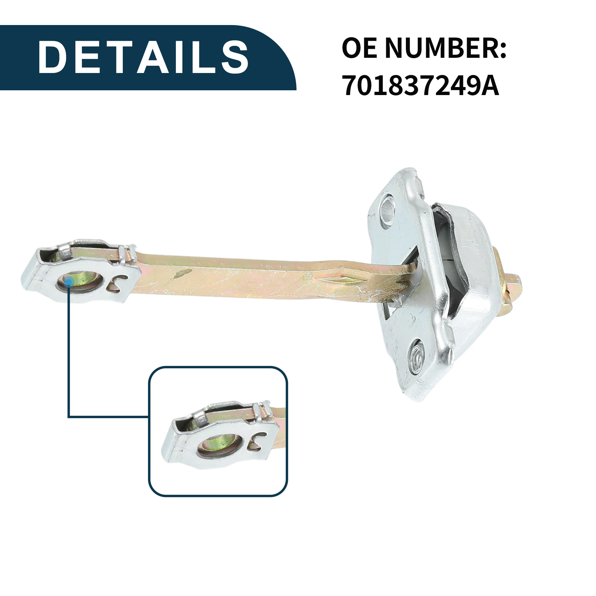 X Autohaux 701837249A Limitador de puerta – VW Transporter T4 - imagen 4