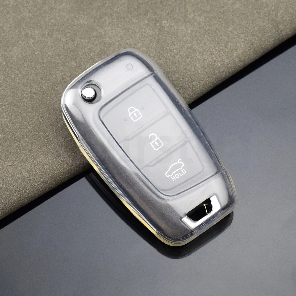 Funda transparente de TPU para llave Hyundai i30, Tucson y Kona - imagen 4