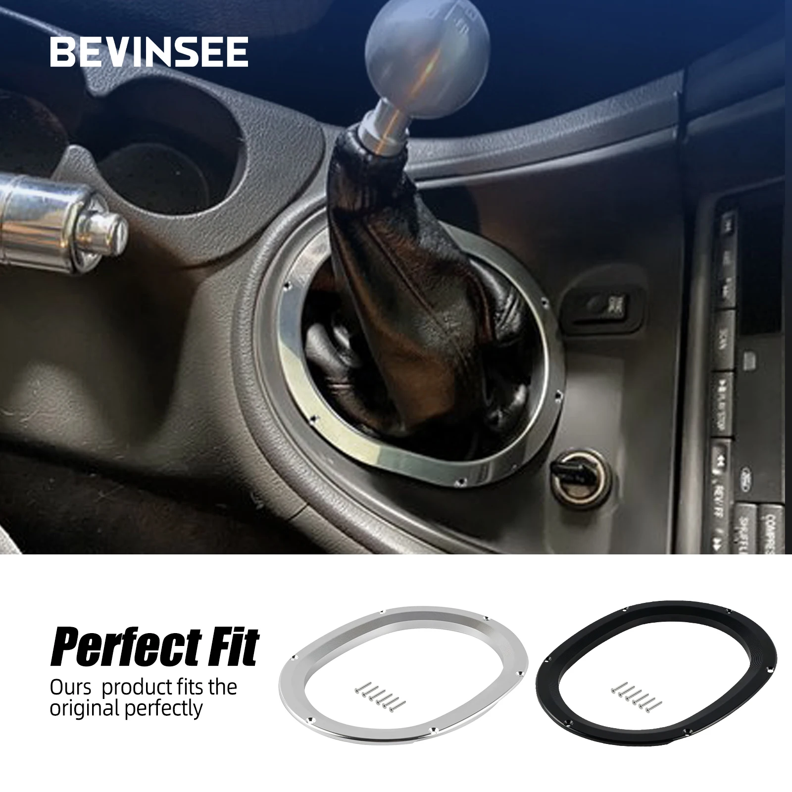 Kit embellecedor cambio BEVINSEE – Ford Mustang GT V6 1994-2004 - imagen 4