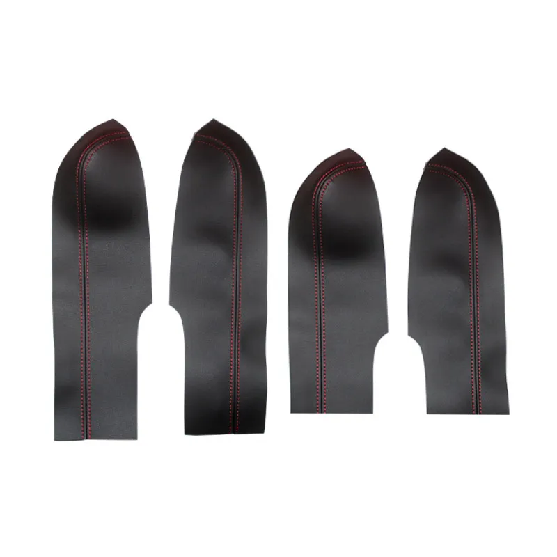 Para Honda Civic 8th Gen Sedan 2006 2007 2008 2009 2010 2011 4 Uds. Cubierta de Panel de reposabrazos de puerta Interior de cuero de microfibra para coche embellecedor - imagen 2