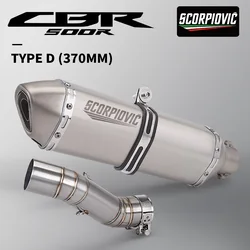 Escape slip-on Honda CB500F/CB500X con tubo de enlace medio
