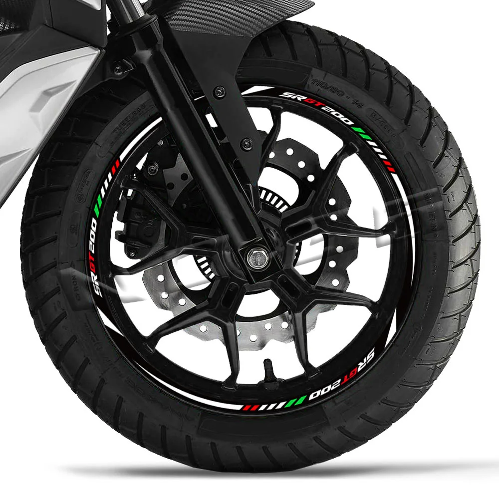 Pegatina reflectante para rueda de motocicleta