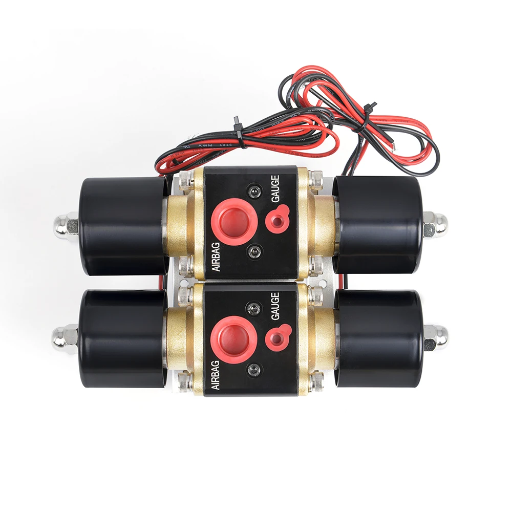 Válvula solenoide doble estación 12V para suspensión neumática 200PSI - imagen 4