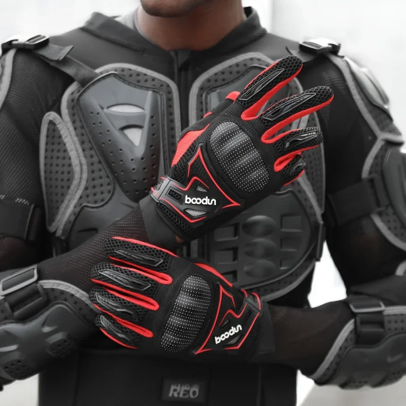 Guantes de invierno para moto: manoplas táctiles cálidas - imagen 2