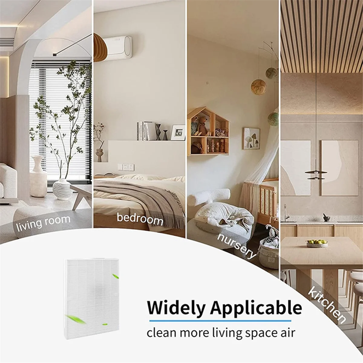 4 piezas 116130   Filtro HEPA verdadero de repuesto H para accesorios de purificador de aire Winix 5500-2 - imagen 5