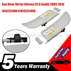 Kit viseras parasol Citroën C3 II Zenith 2009-2016