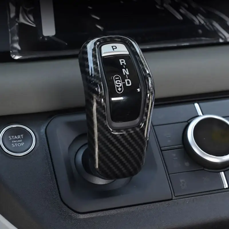 Cubierta para pomo de cambio efecto fibra de carbono Land Rover Defender 90/110/130 - imagen 3