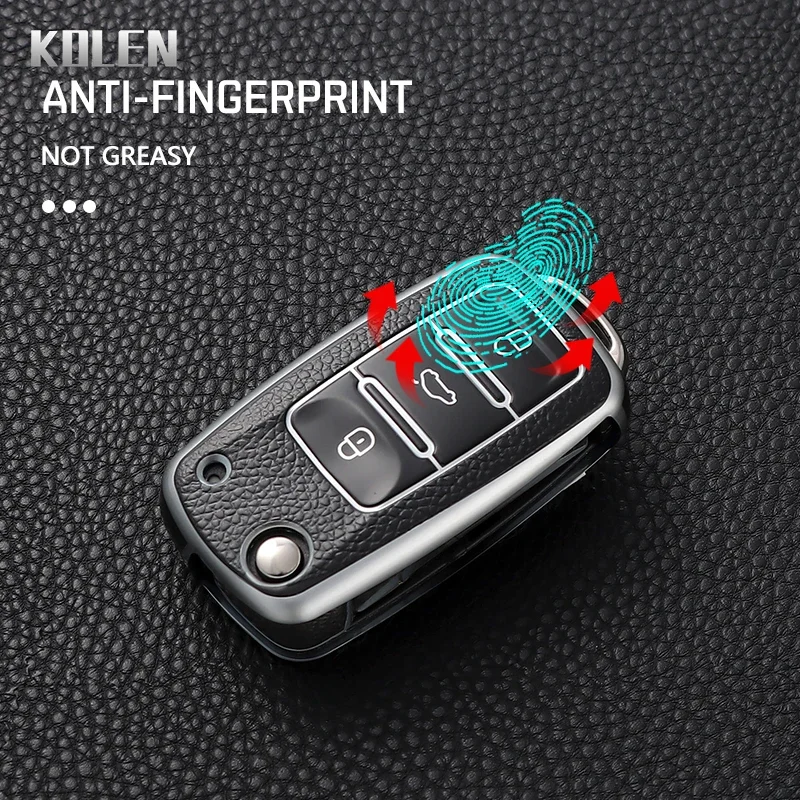 Funda TPU con tapa para llave de mando VW Skoda Seat – Polo Golf Leon - imagen 4