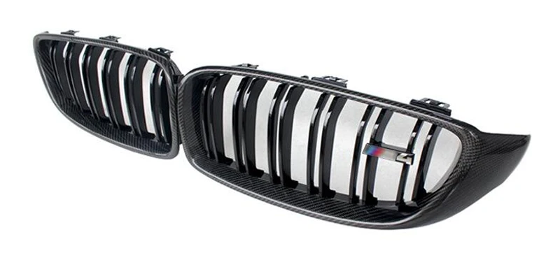 Rejilla delantera parachoques fibra de carbono BMW M3/M4 tuning - imagen 3