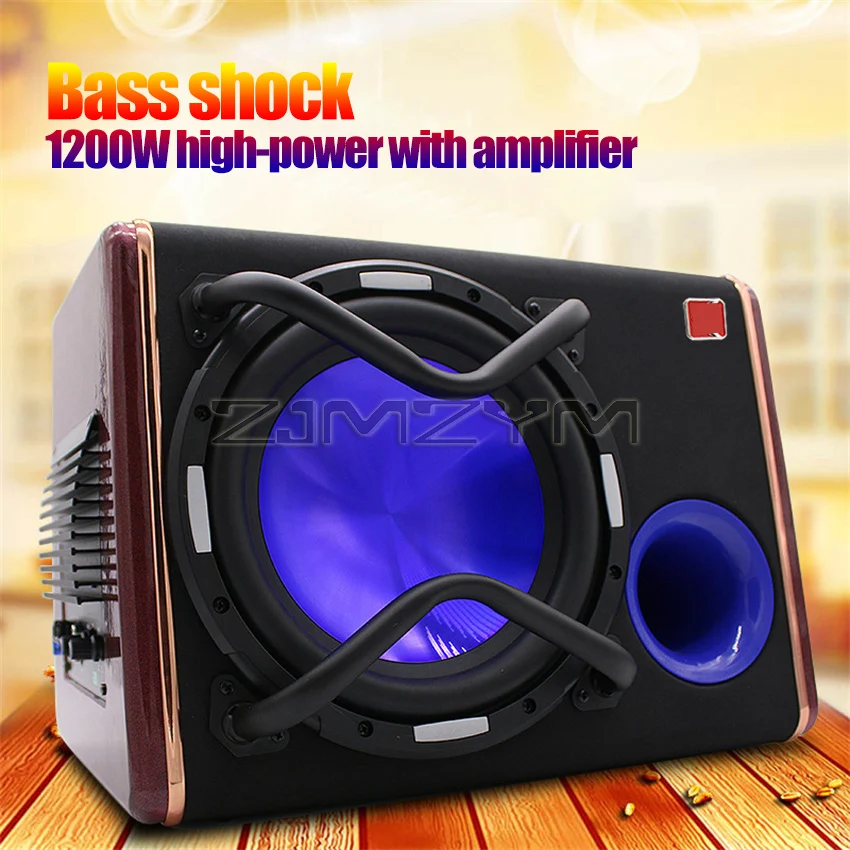 Subwoofer activo de 10 pulgadas para coche