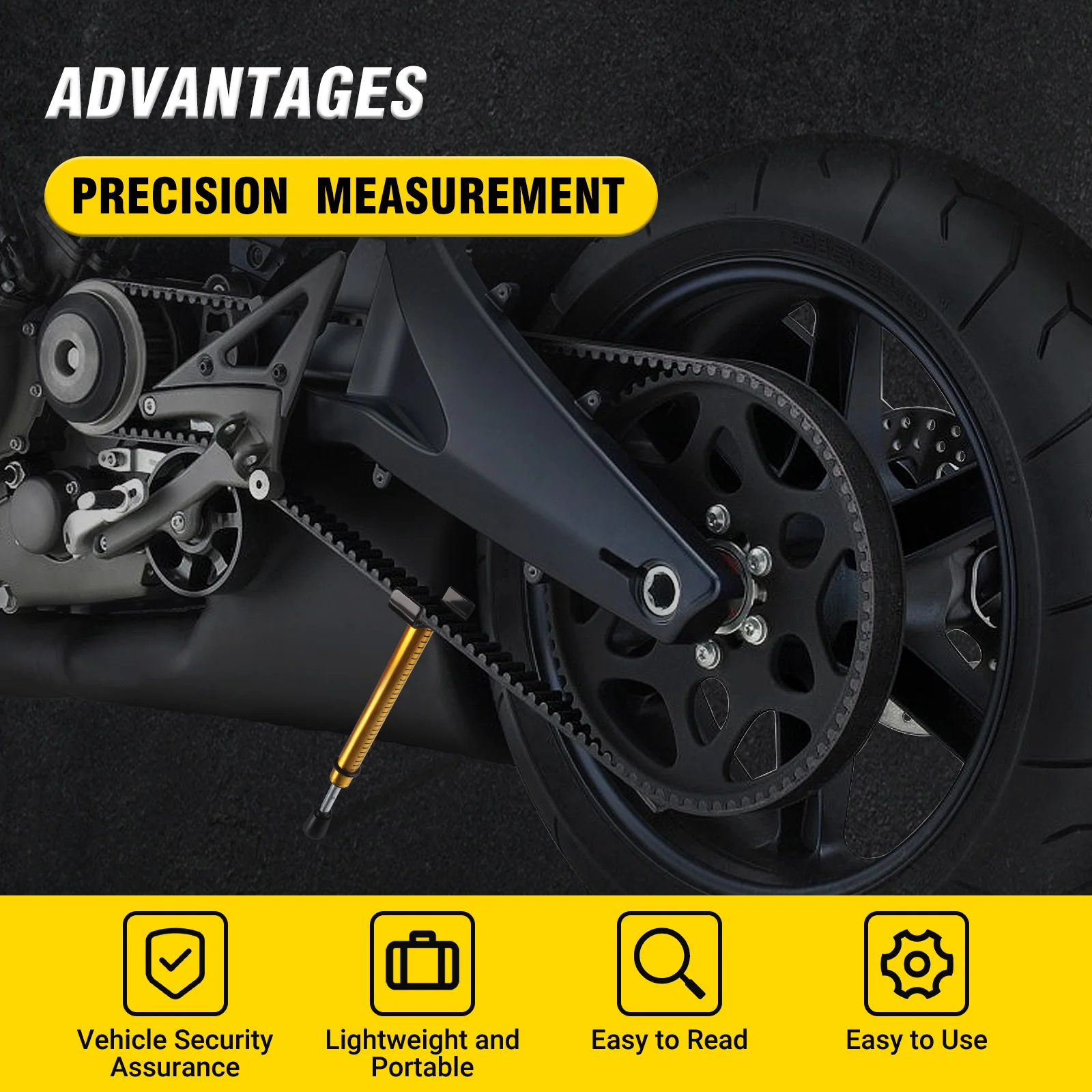 Tensiómetro de correa para motocicletas y ATV - imagen 4