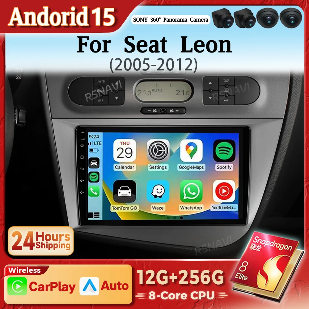 Navegador 2K con CarPlay y Android Auto – Seat Leon MK2 2005-2012