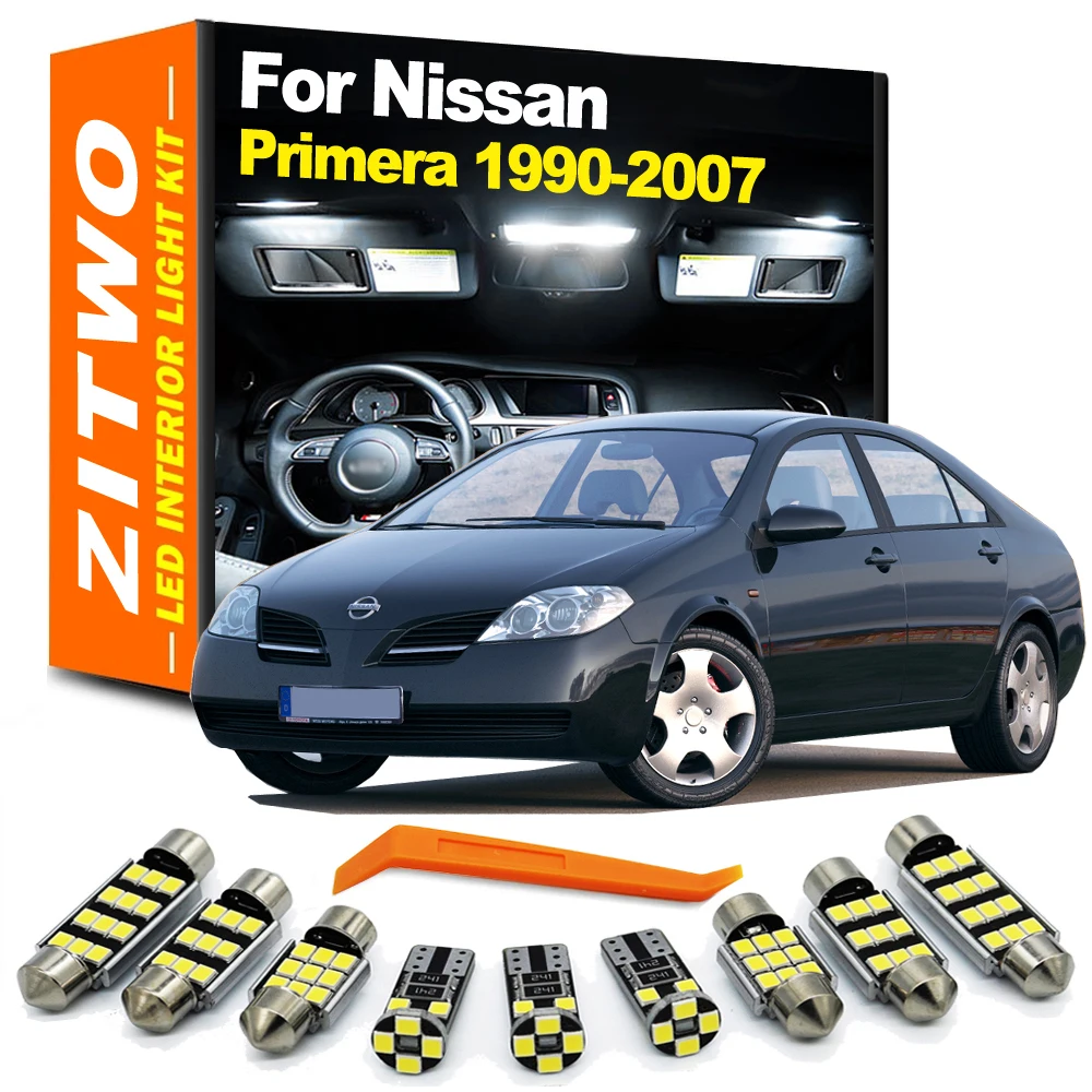 Bombillas LED para interior y matrícula ZITWO, Nissan Primera P10-P12