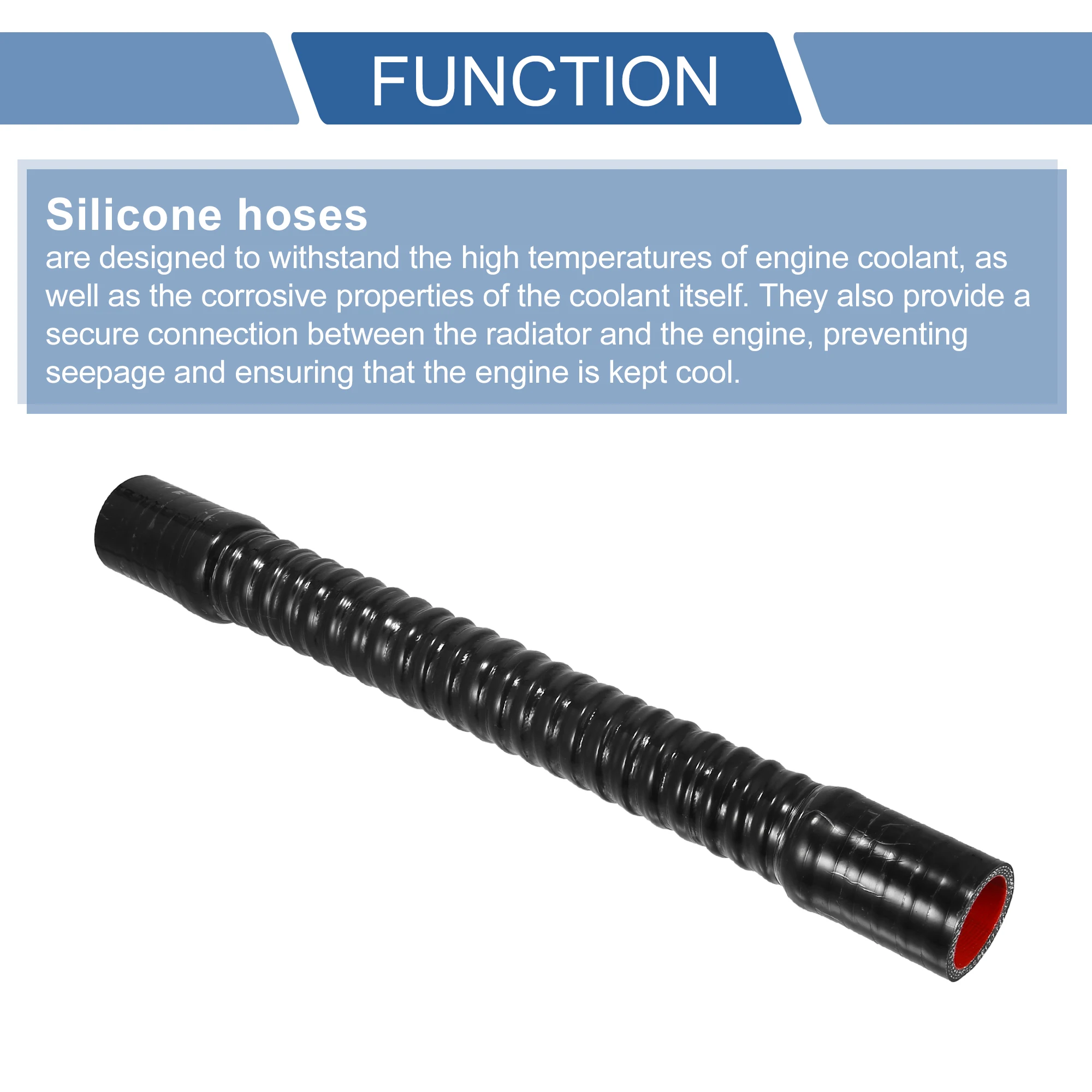 Manguera de silicona refrigerante UXCELL diámetro 16-38 mm – universal - imagen 4
