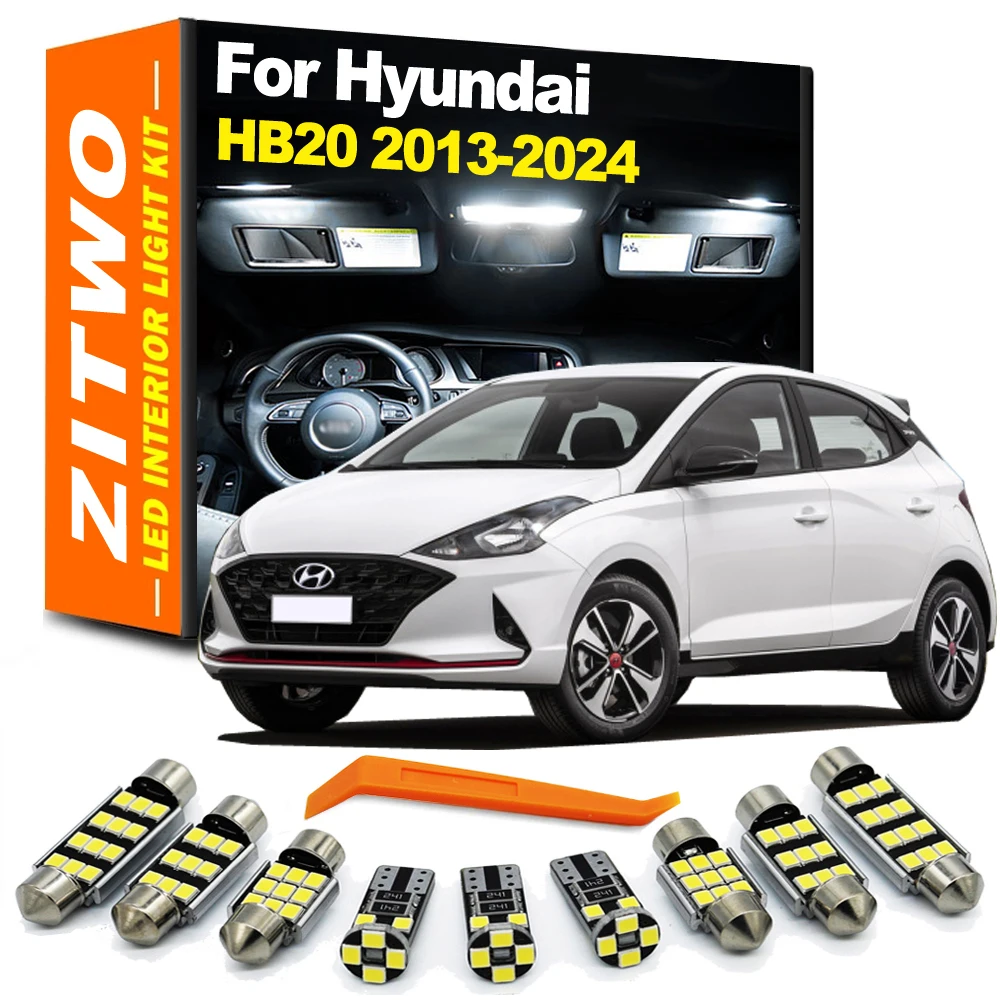 ZITWO Kit de luces LED interiores para Hyundai HB20, HB20S y HB20X