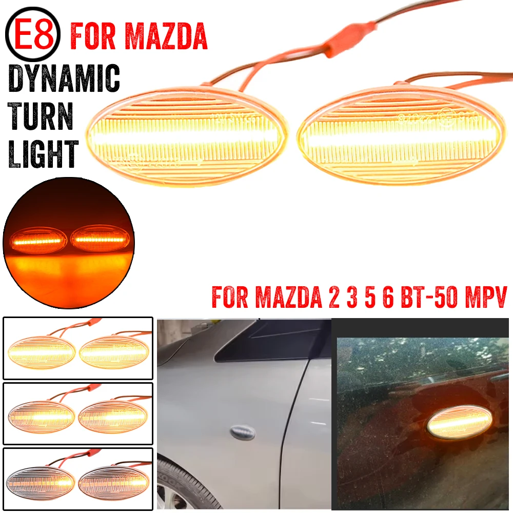Intermitente dinámico LED lateral para Mazda 3, 5, 6 y BT-50 - imagen 4