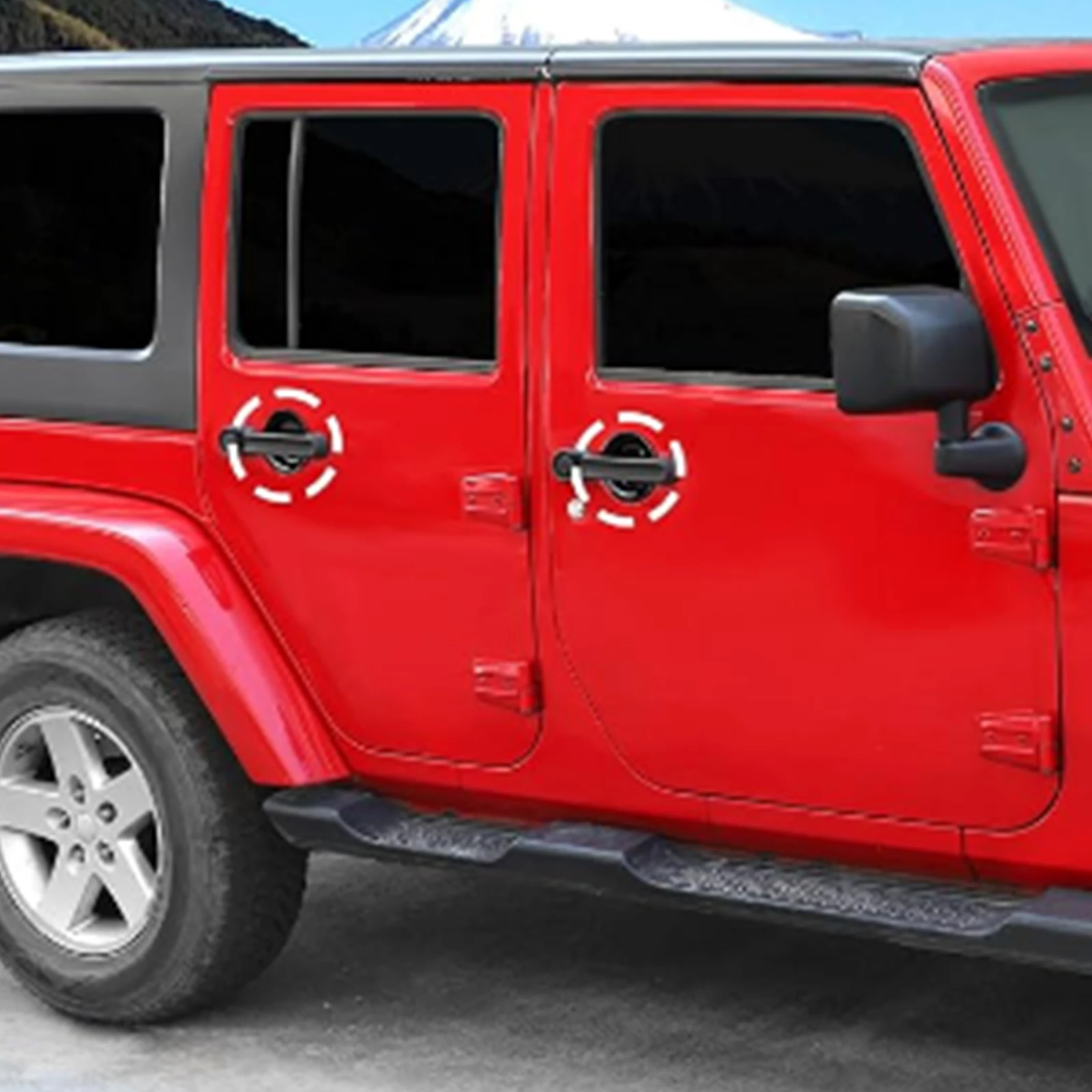 Manija puerta exterior ABS Jeep Wrangler JK 2007-2017 - Juego 4 - imagen 2