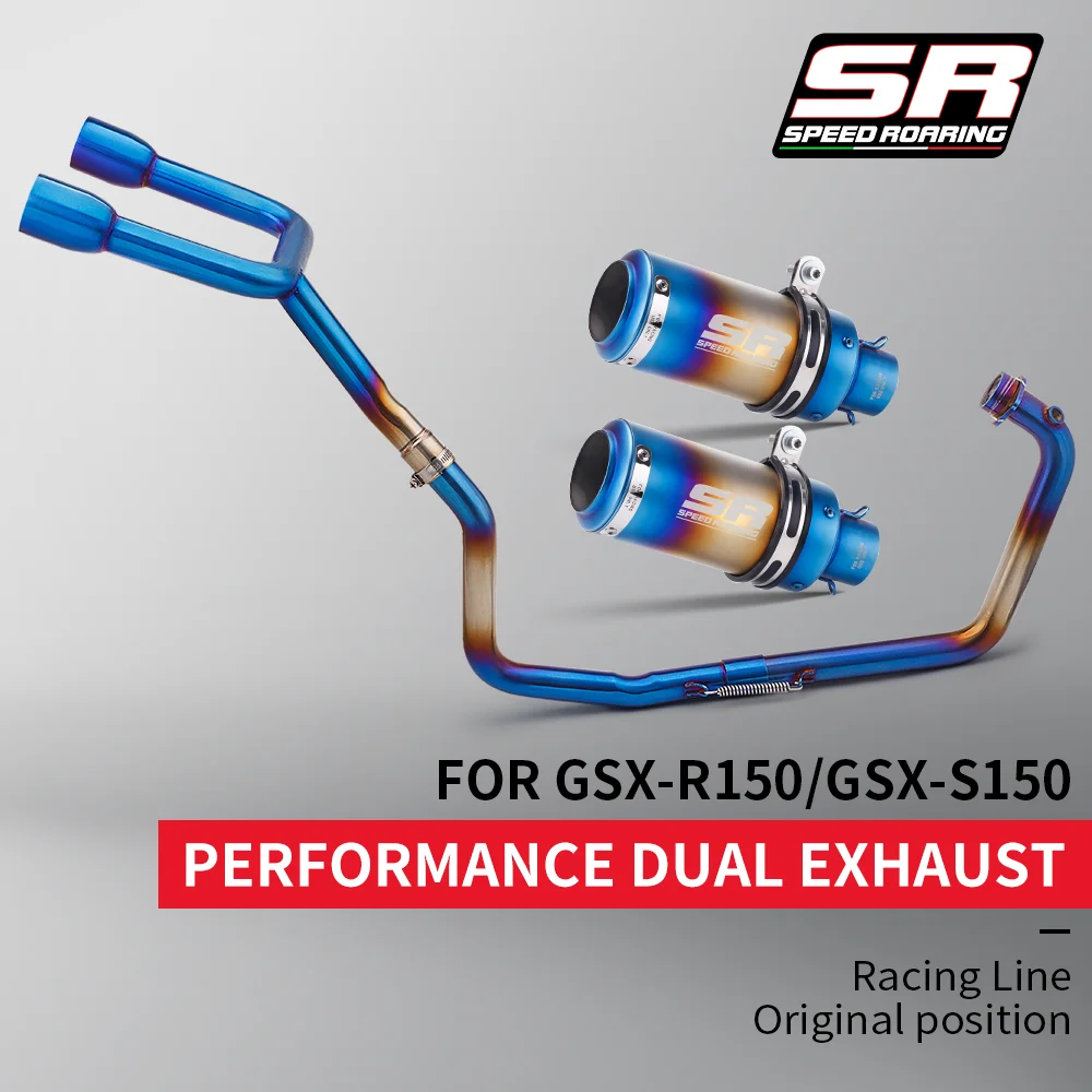 Kit Escape Completo GSX-R150 Tubo Conexión Frontal Acero Inox 50,8mm - imagen 2