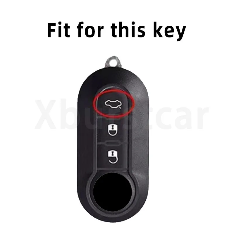 Funda TPU para mando llave de 3 botones – Fiat Panda, 500, Ducato, Lancia - imagen 2