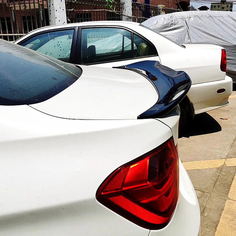 Para BMW Serie 3 F30 F35 M4 320i 325i 330i 2013-2019 PSM estilo tapa del maletero trasero alerón de carbono negro alas accesorios de coche piezas - imagen 3