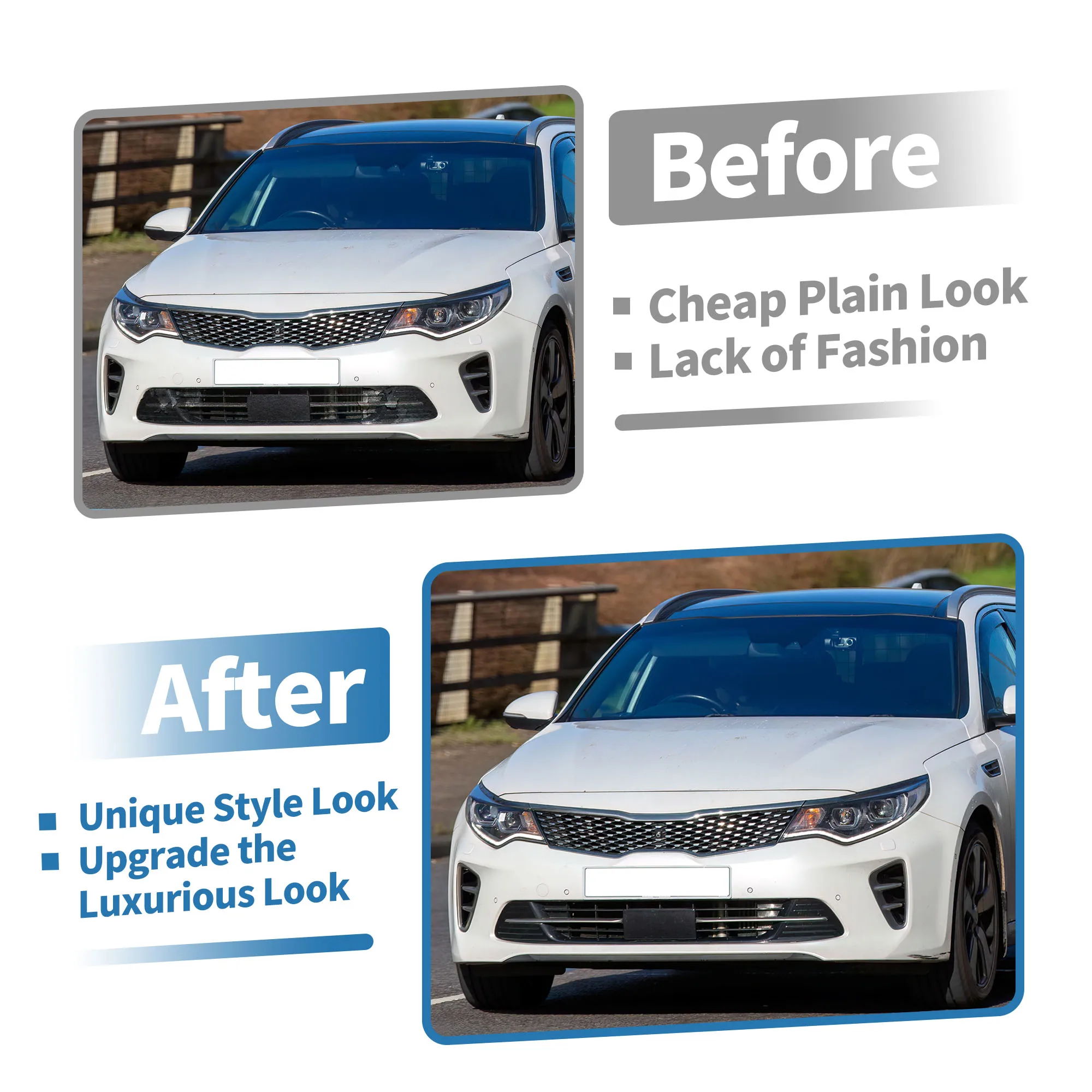 Rejilla inferior de parachoques delantero Kia Optima 2015 UXCELL - imagen 5