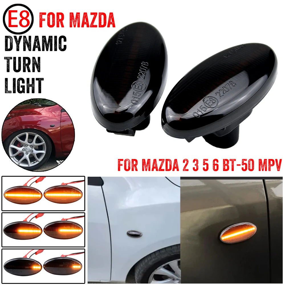Indicador lateral dinámico LED para Mazda 3 BK