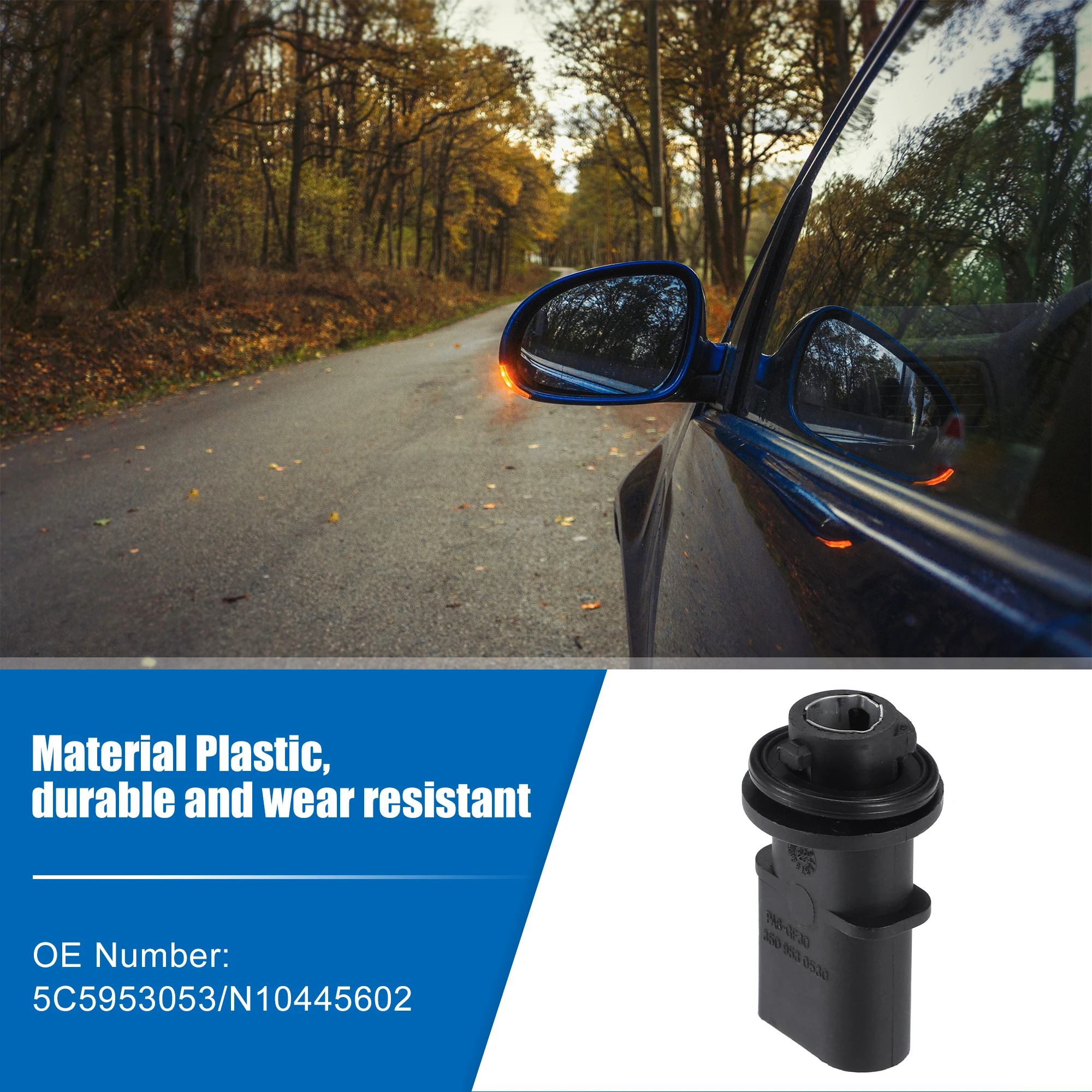 UXCELL 2 piezas No.5C 5953053   Toma de luz intermitente para Volkswagen Phaeton 2004-2006 para Volkswagen Passat 2006-2010 - imagen 3