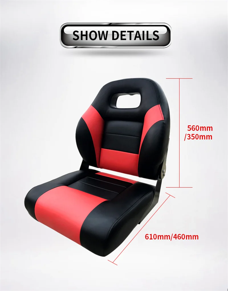 Silla plegable de PVC para barco, asiento de cubierta marina - imagen 4