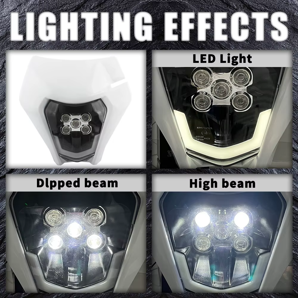 Placa portafaro LED KTM EXC/SX para motocross y enduro - imagen 2