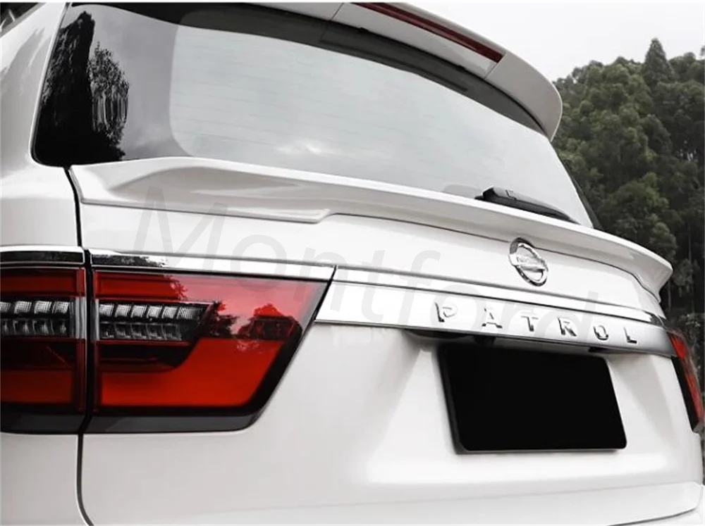 Alerón de techo trasero Nissan Patrol Y62 ABS blanco y negro - imagen 3