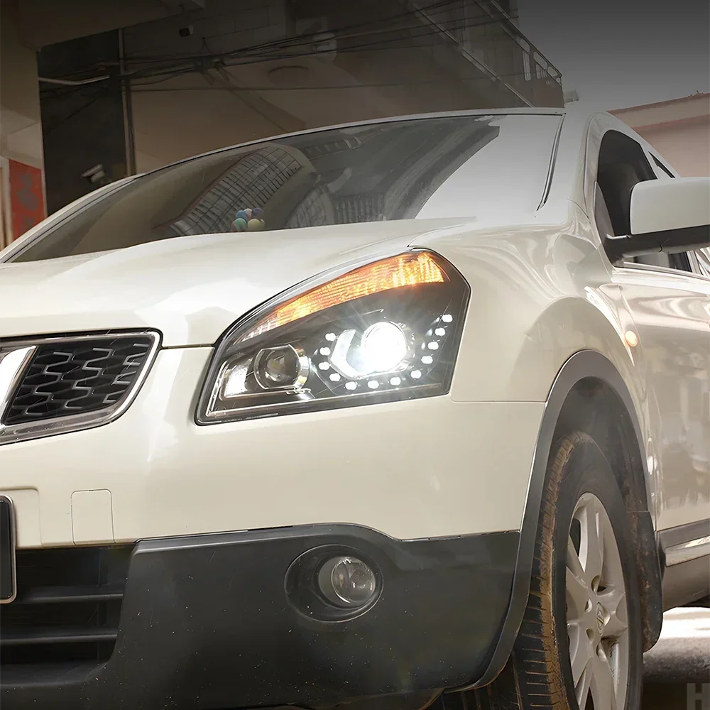Faros delanteros LED con proyector para Nissan Qashqai 2008-2016 - imagen 3