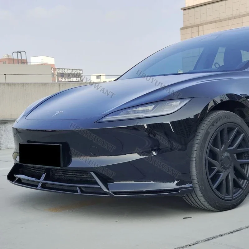 Splitter labios ABS negro brillante Tesla Model 3 2023-2024 - imagen 4