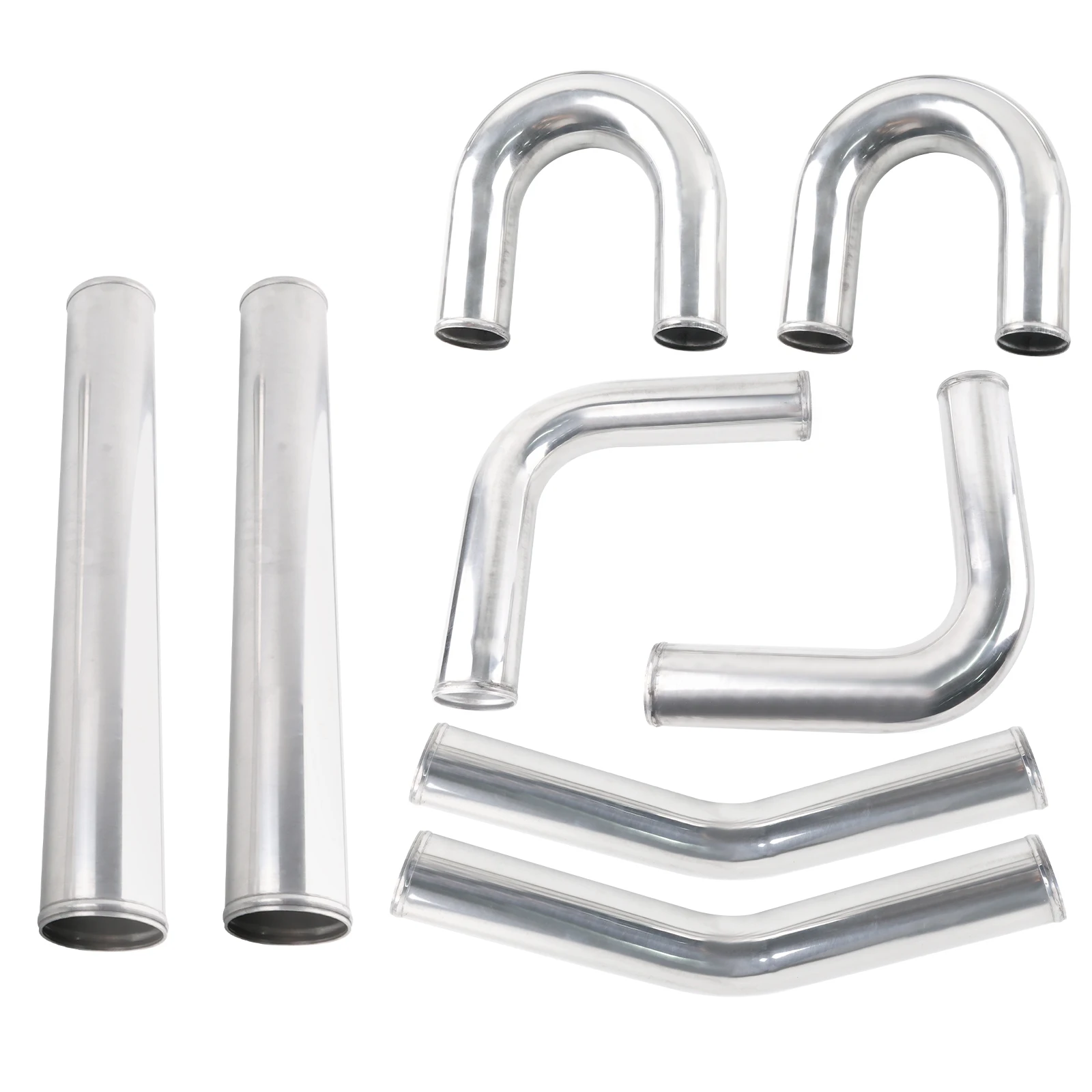 Kit tuberías intercooler aluminio universal 2,5-3 pulg rendimiento - imagen 2