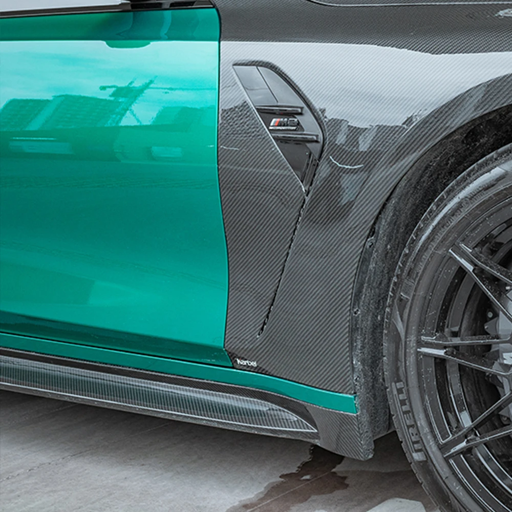 Faldas laterales de fibra de carbono seca para BMW M3 y M4