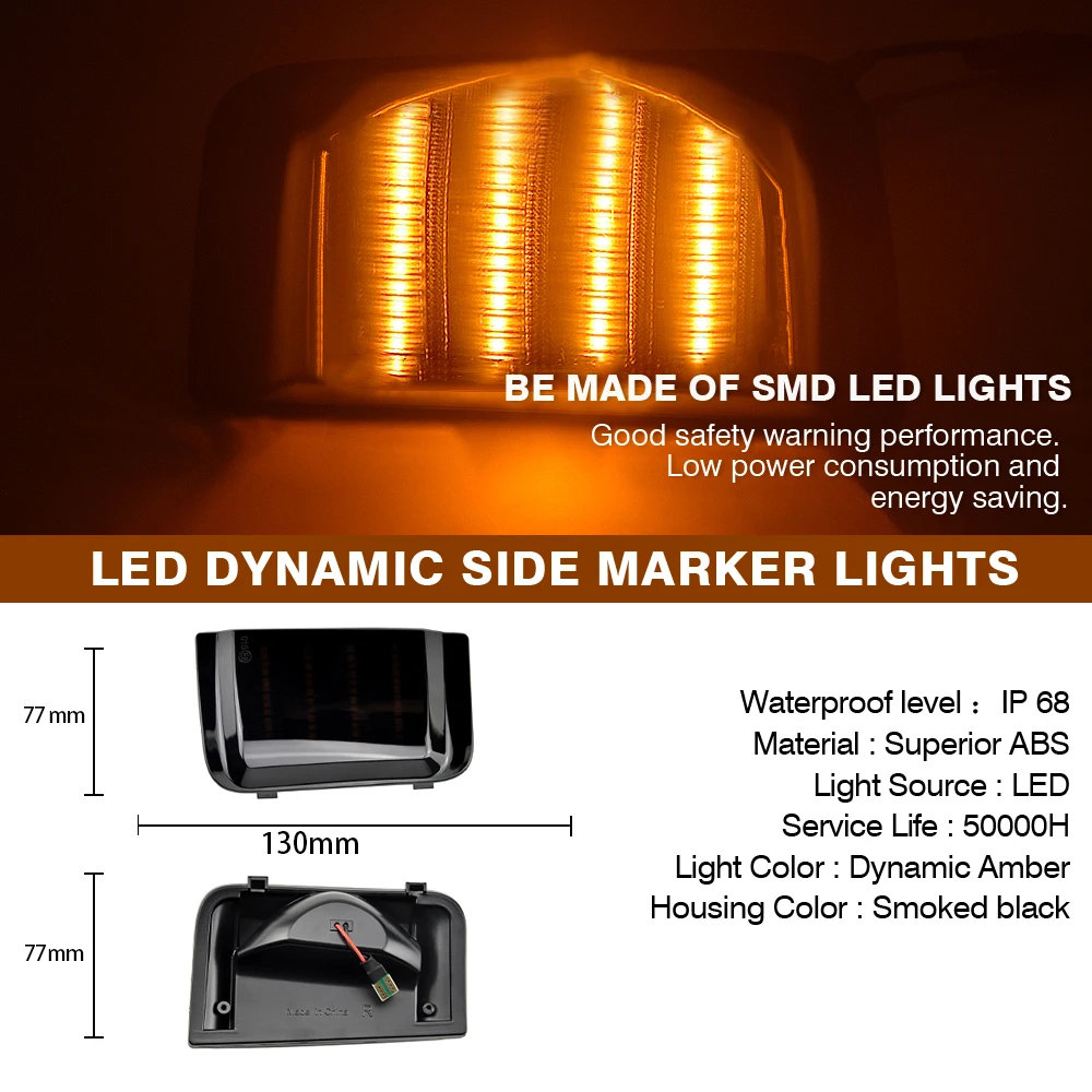 68374916AA para Peugeot Boxer Citroen Jumper RELAY 2006-2019 LED dinámico señal de giro luces de espejo lateral lámpara indicadora