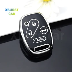 Funda llave coche Honda con borde plateado – Civic, Jazz, CR-V