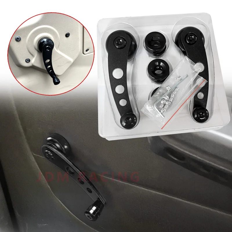 Juego de Manija de Ventana de Coche Universal, Enrollador Elevador de Repuesto, Manivela Elevadora