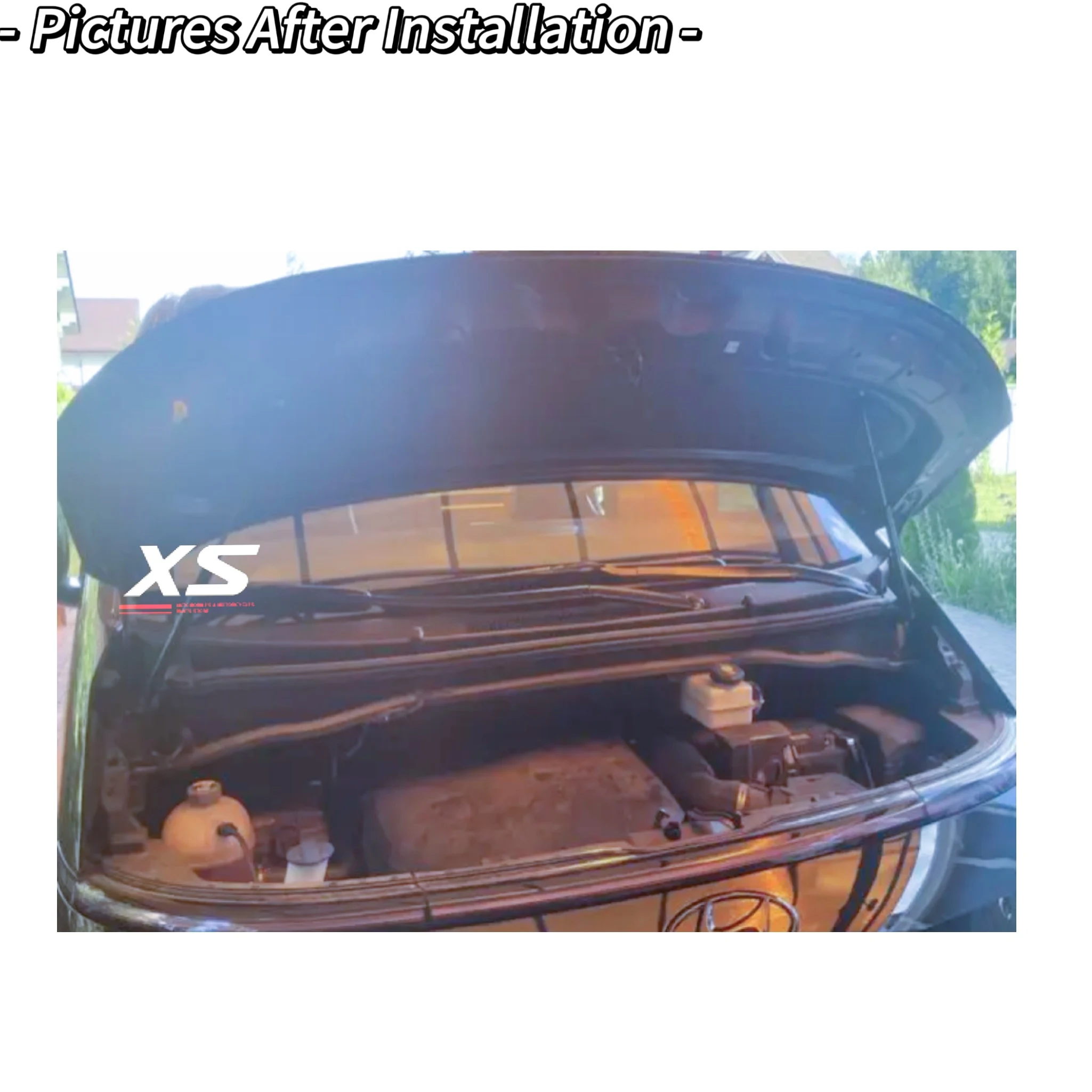 Kit de puntales de capó para Hyundai Staria US4 2022 2023 2024 2025, capó delantero, modificación de amortiguadores, soportes de elevación, varillas de apoyo, resorte de Gas - imagen 3