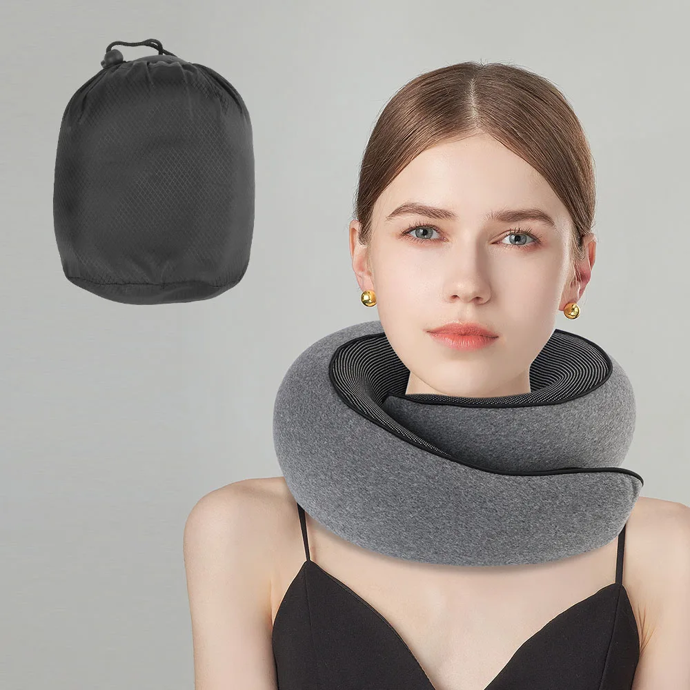 Almohada viscoelástica en forma de U – Soporte cervical para coche