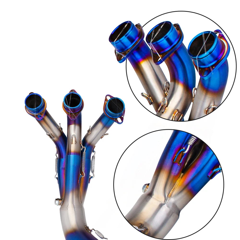 Para YAMAHA MT09 FZ09 XSR900 V3 2021-2023 sistema completo Kit de modificación de Escape de motocicleta silenciador colector de línea de Escape con DB Killer - imagen 3