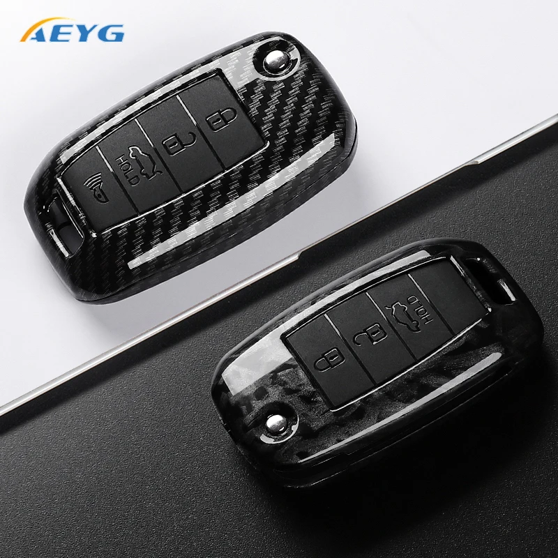Funda llave ABS fibra de carbono para Kia Rio, Ceed y Sportage - imagen 5