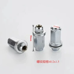Tornillos cubo de rueda hexagonales para llanta y montaje