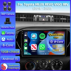 Radio Android 15 con CarPlay para Toyota Hilux Revo 2016-2020