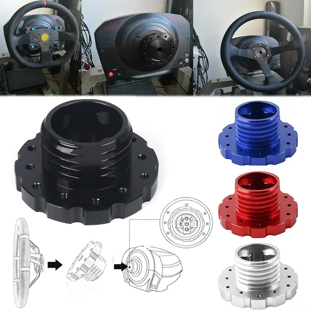 Adaptador de volante Thrustmaster TXT300 y T500TS de aluminio