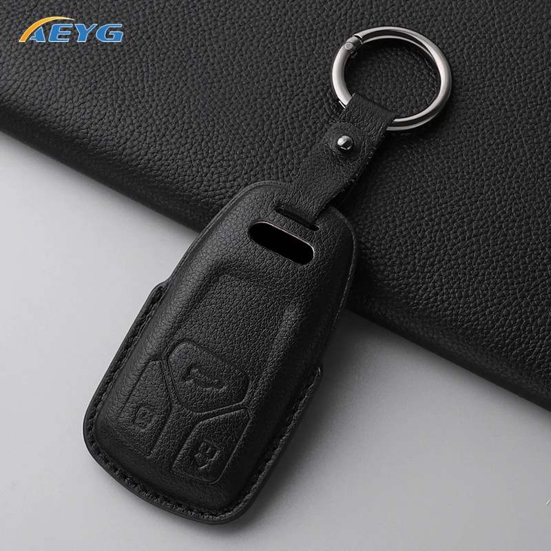 Funda de cuero para llave Audi A4 B9 A5 A6 Q5 TT – Carcasa llavero - imagen 5