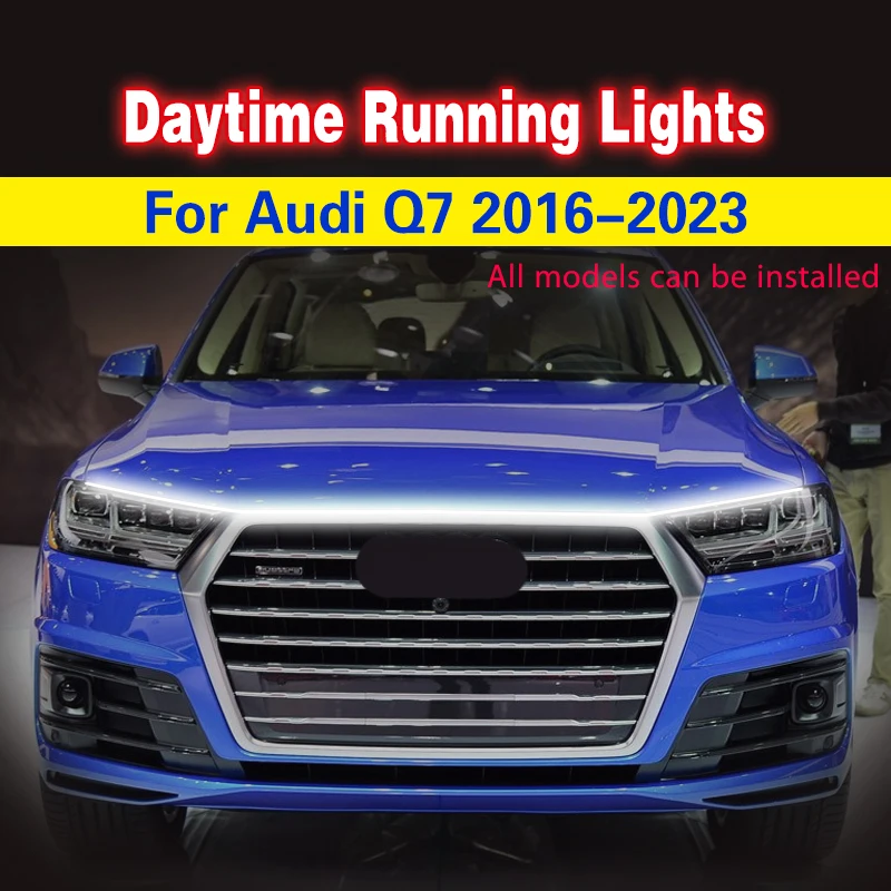 Tira LED de luz diurna para capó Audi Q7 (2016-2023)